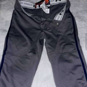 University of auburn under armour softball pants grey / blue pinstripe